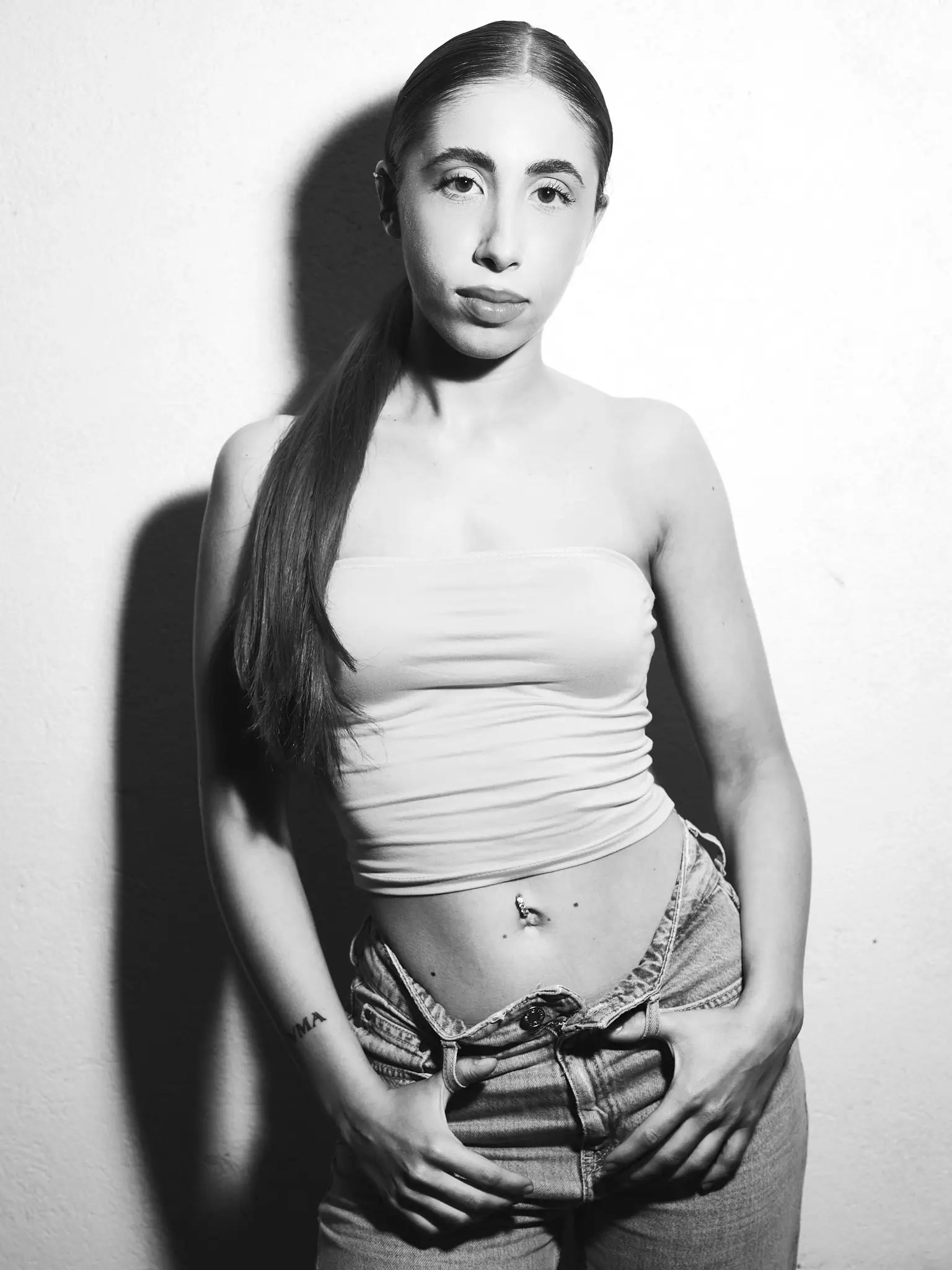 Matteo Franchi Foto - Recent work, black and white portrait of Veronika